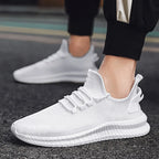 Men's Breathable Flyknit Orthopedic Shoes White