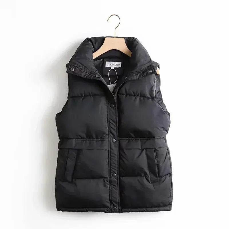 Women's Padded Vest - Comfortable and Stylish Black