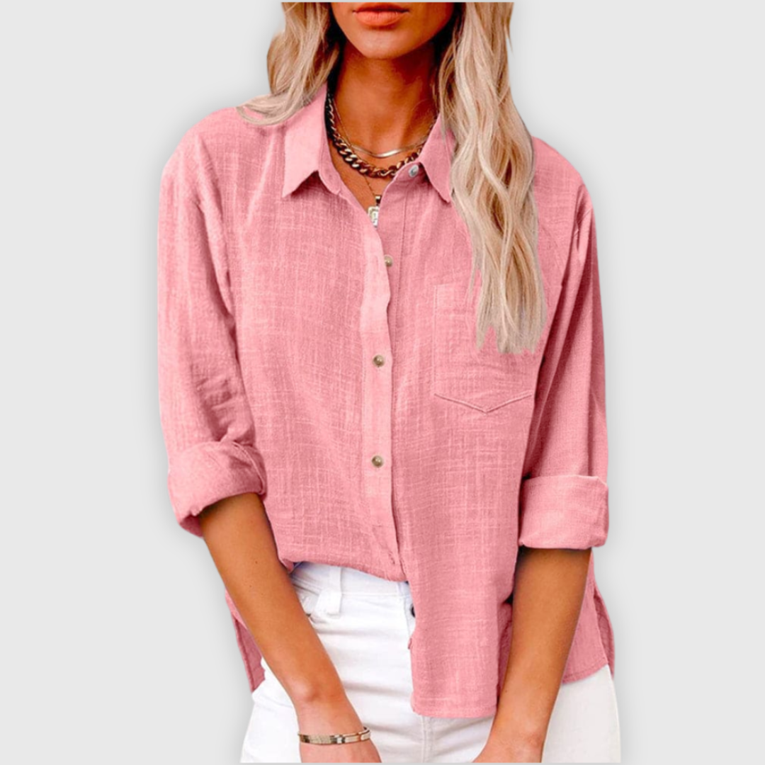 Women's Casual Sophistication Blouse Pink