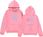 Unisex Kpop Concert Hoodie Casual Wear And Cosplay Pride Pink
