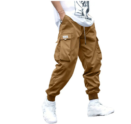 Men's Cargo Joggers with Multi-Pockets-MODAUTLET