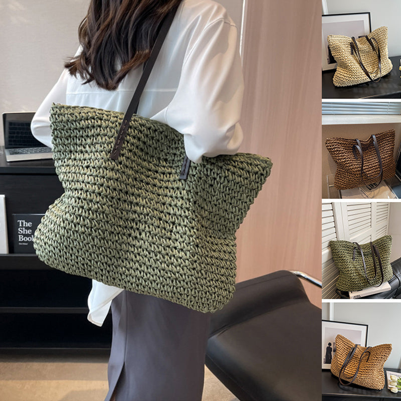 Women's Summer Woven Shoulder Bag