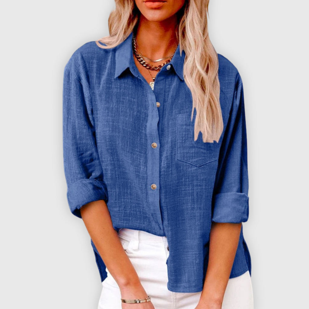 Women's Casual Sophistication Blouse Blue