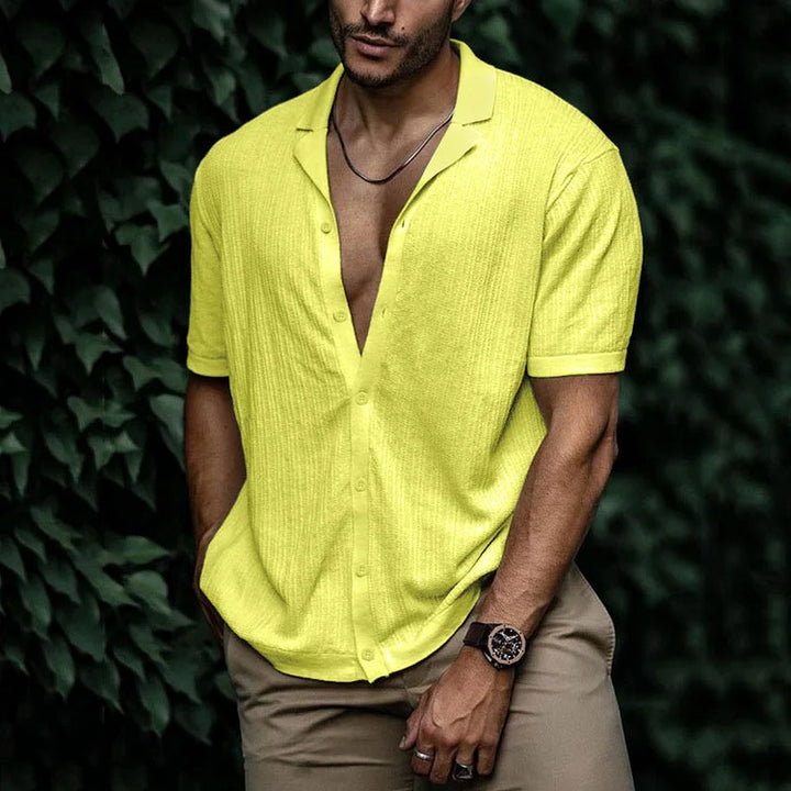 Ryan | Camicia casual da uomo a maniche corte con bottoni