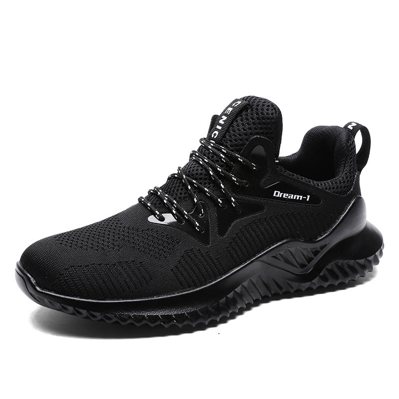 Men's Lightweight Breathable Mesh Running Shoes black