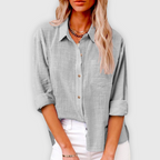 Women's Casual Sophistication Blouse Gray