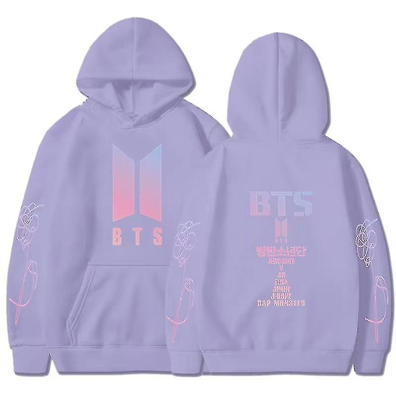 Unisex Kpop Concert Hoodie Casual Wear And Cosplay Pride Light purple