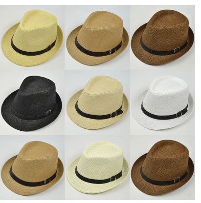 Men's Summer Casual Straw Hat for Outdoor Sunshade Trips