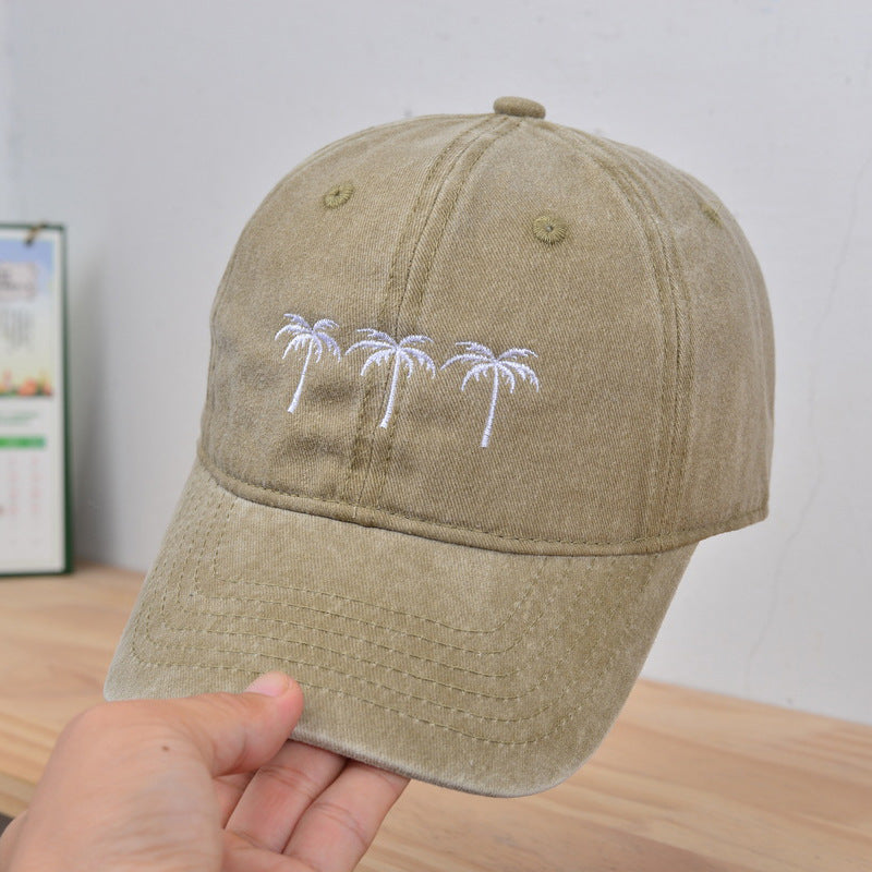 Chapéu de Sol Retro para Mulher com Bordado Lavável a Água