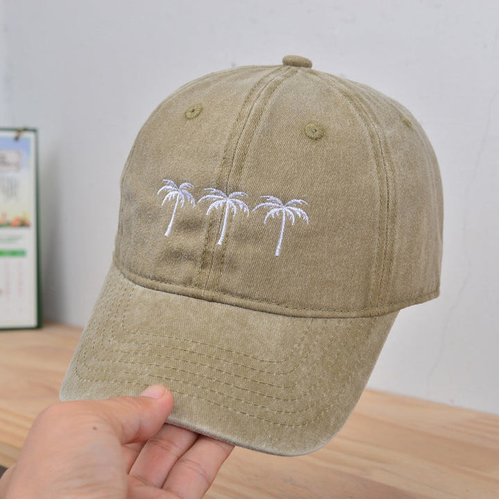 Chapéu de Sol Retro para Mulher com Bordado Lavável a Água