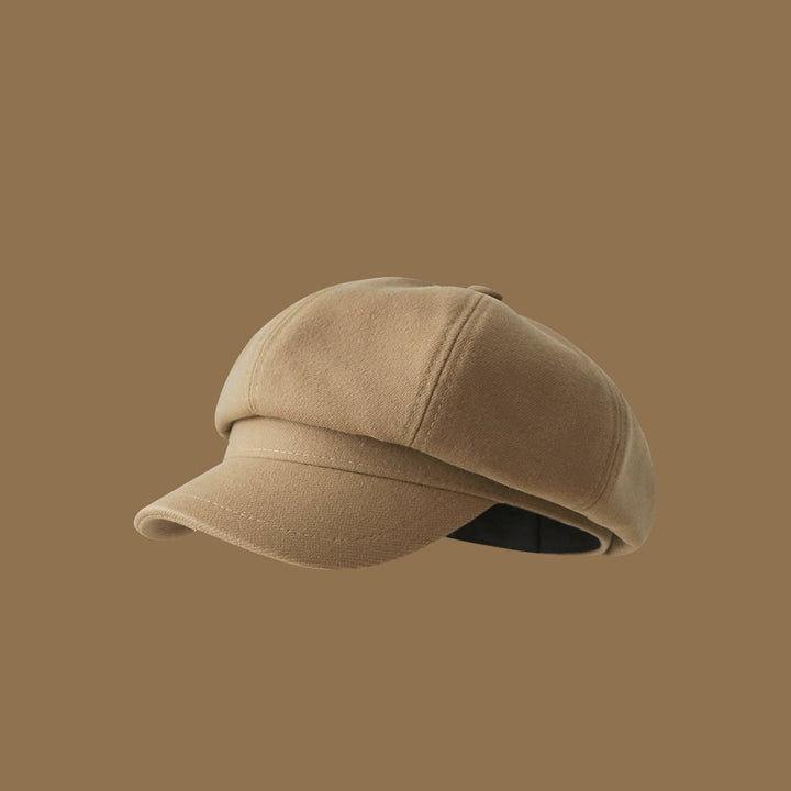 Korean-style Octagonal Cap for Girls - Artistic Retro Newsboy Hat