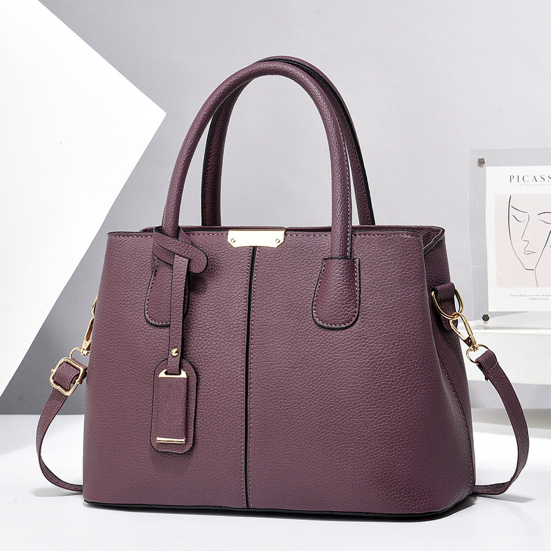 Women’s Large-Capacity PU Leather Tote & Crossbody Bag-MODAUTLET