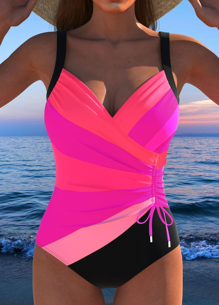 Women's Tummy Control Printed Swimsuit-MODAUTLET