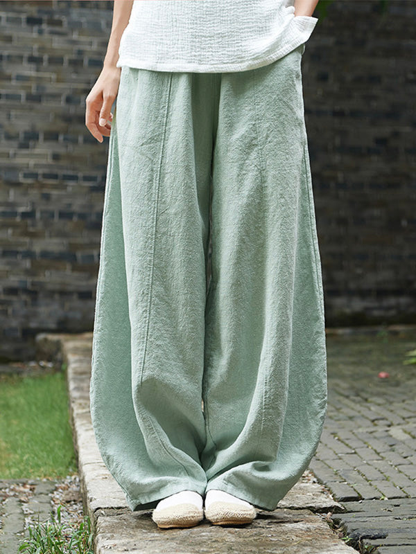 Women's Casual Cotton Linen Bloomers for Comfortable Everyday Wear