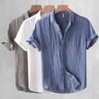 Mens Linen Shirt Breathable Lightweight Casual Everyday