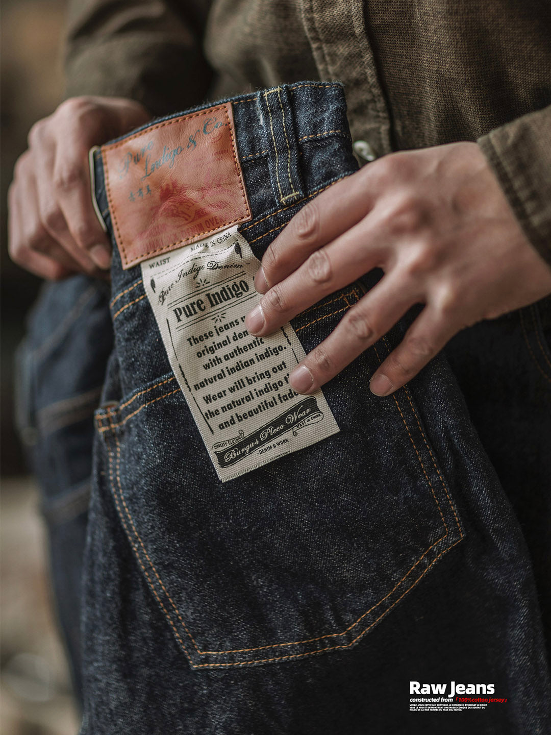 Men's 14oz Indigo Selvedge Denim Jeans