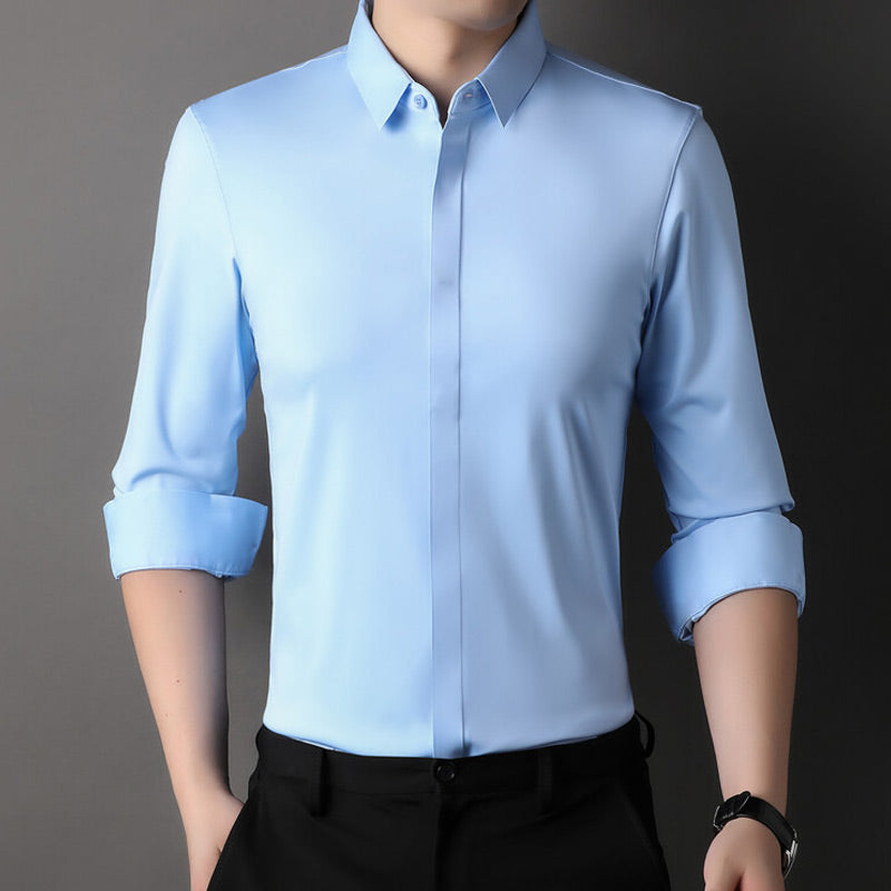 Edward | Premium Stretch-Fit Shirt Sky blue