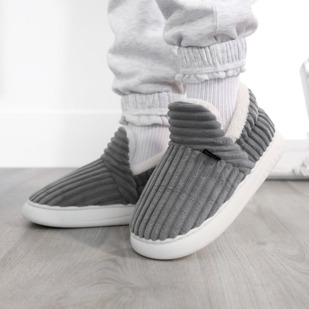 Women's Cozy Fuzzy Slippers - Original Comfort Footwear Grey