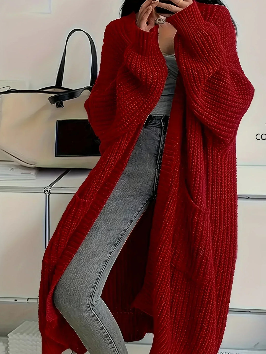 Alice | Hyggelig lang cardigan til kvinder for komfort og stil