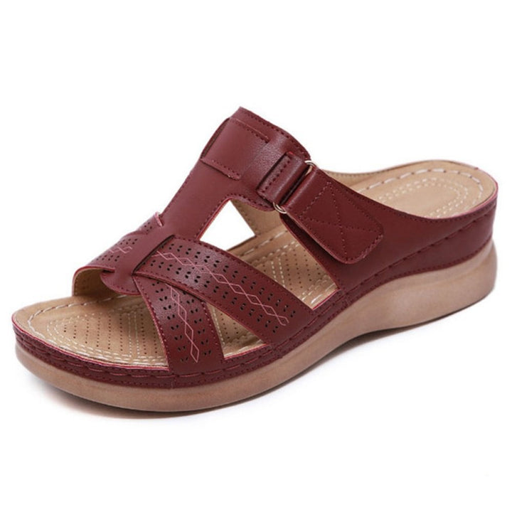 Women's Orthopedic Leather Sandals with Arch Support and Comfort-MODAUTLET