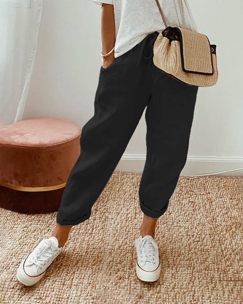 Women's Casual & Elegant Waistband Trousers-MODAUTLET