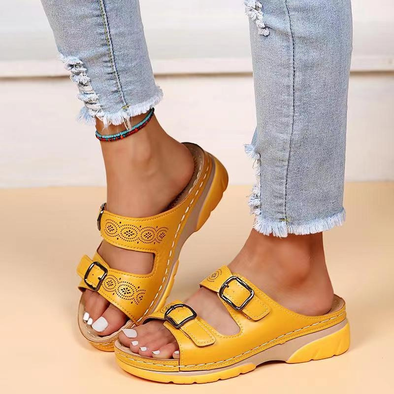 Orthopedic Comfort Sandals Yellow