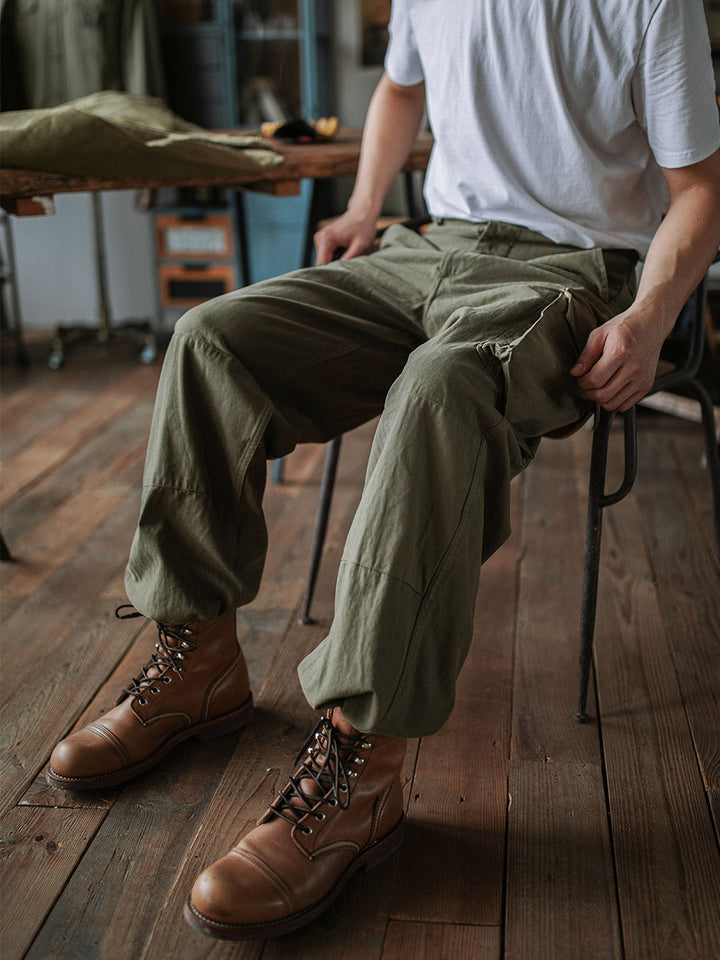 Men's French Army M-47 Herringbone Twill Trousers