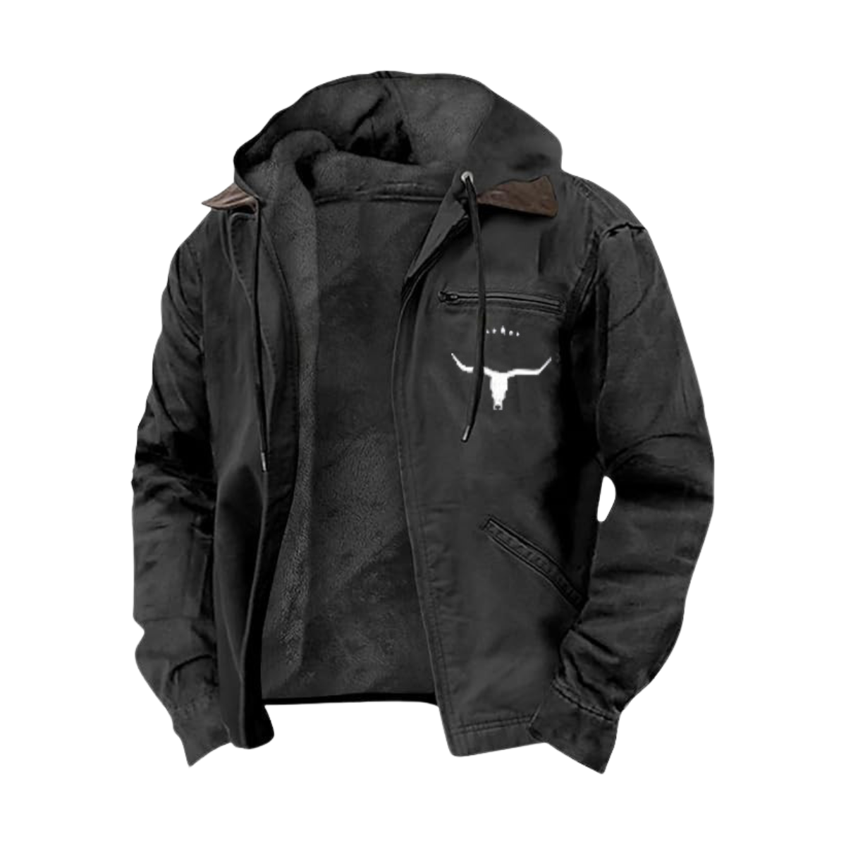 Heavy Duty Vintage Jacket - Durable Style Black