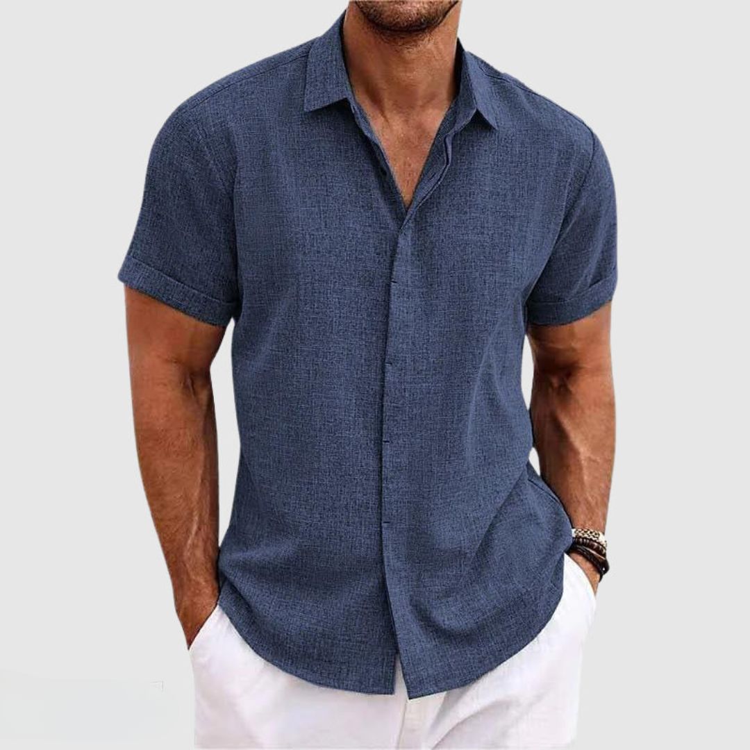 Men's Essential Premium Shirt Blue