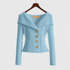 Vibrant Knit Cardigan for Stylish Comfort Sky Blue