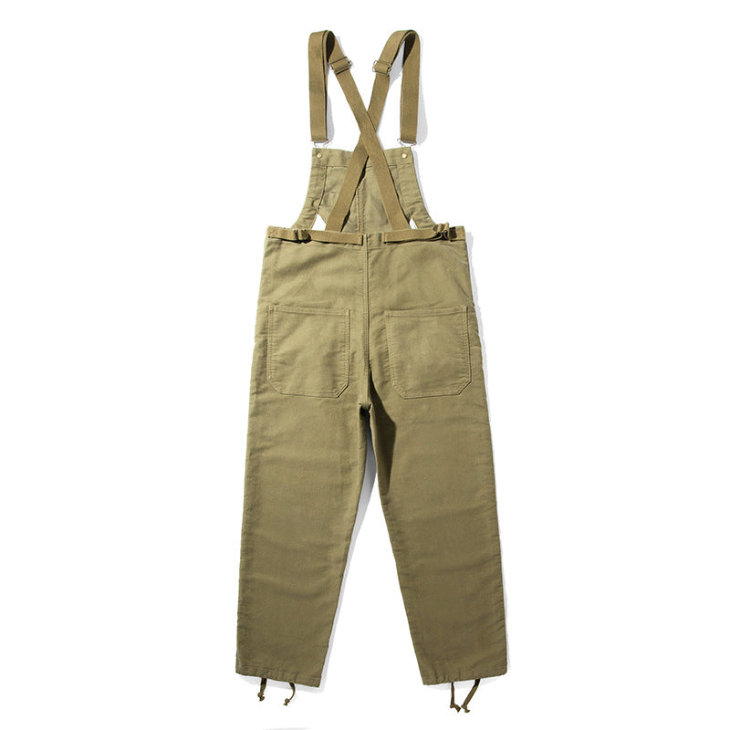 Men's Moleskin Overalls with Cinch Cord