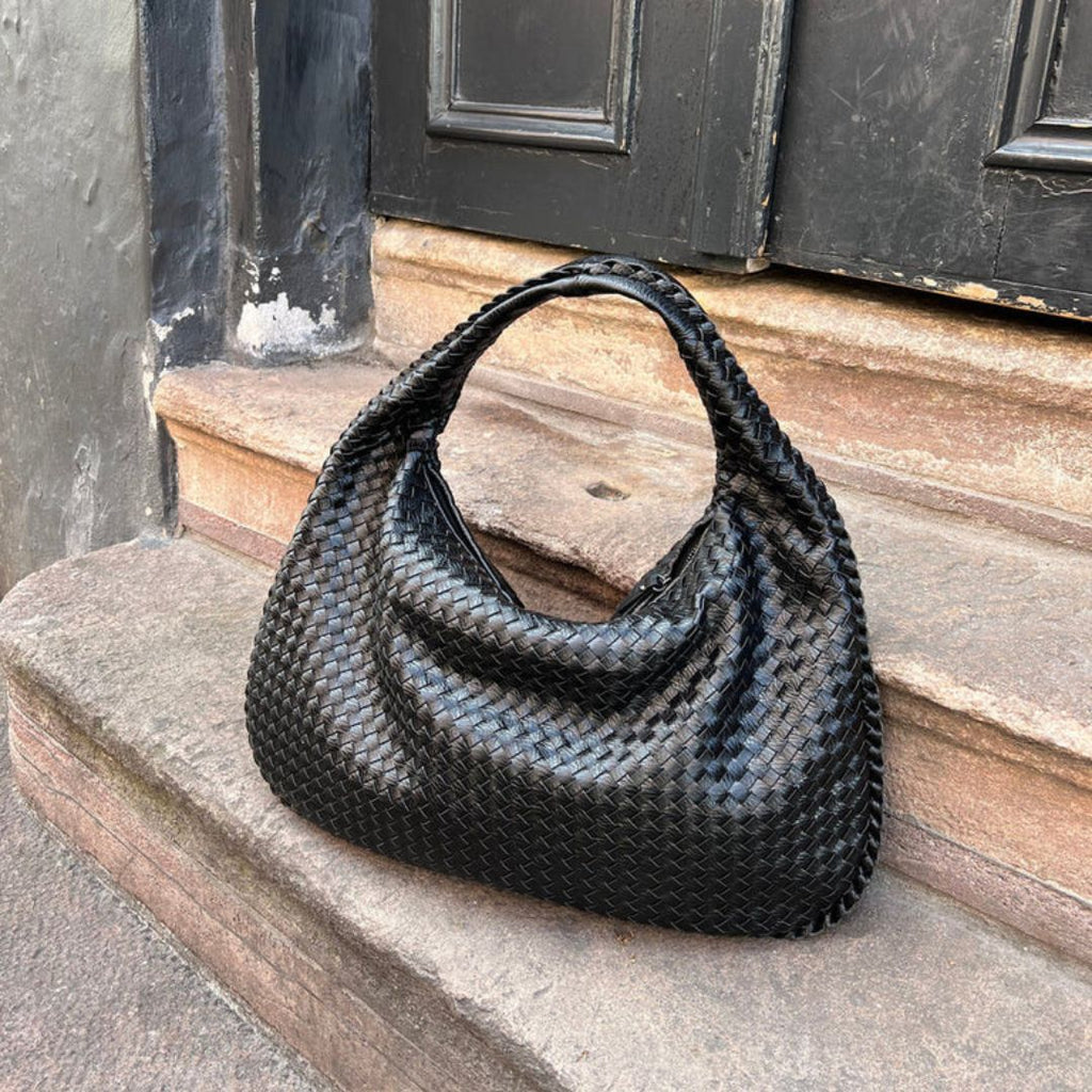 Chic Vegan Leather Hobo Bag