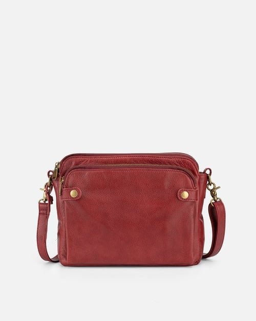 Crossbody Leather Shoulder Bags Red