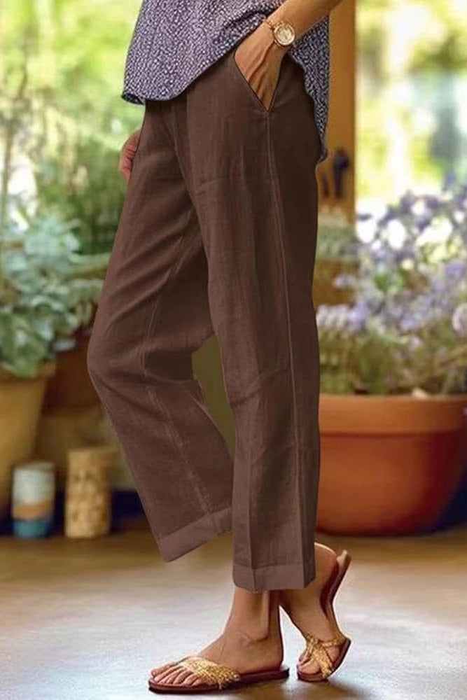 Women's Light Summer Trousers-MODAUTLET