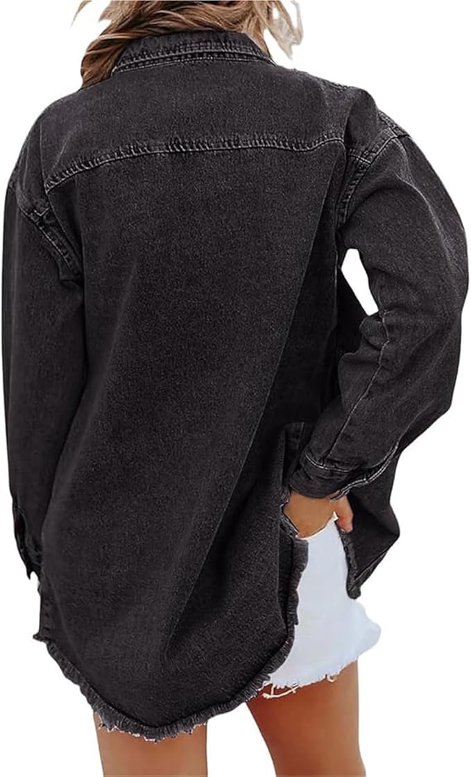 Dámská košilová bunda s knoflíky vpředu