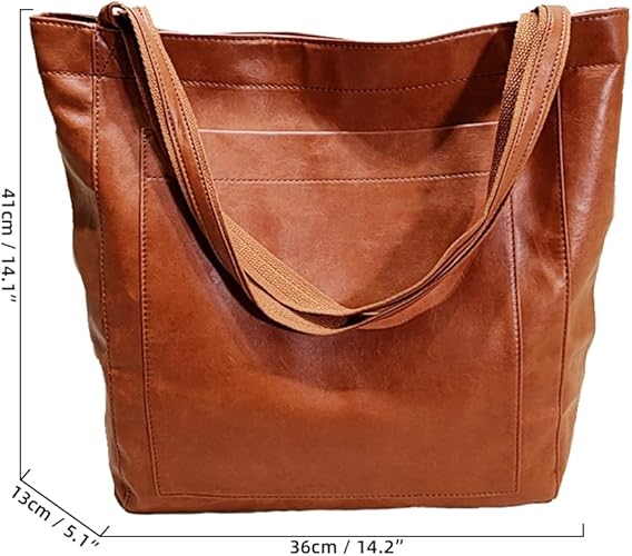 Leather Shoulder Bag For Women Stylish Everyday Carryall-MODAUTLET