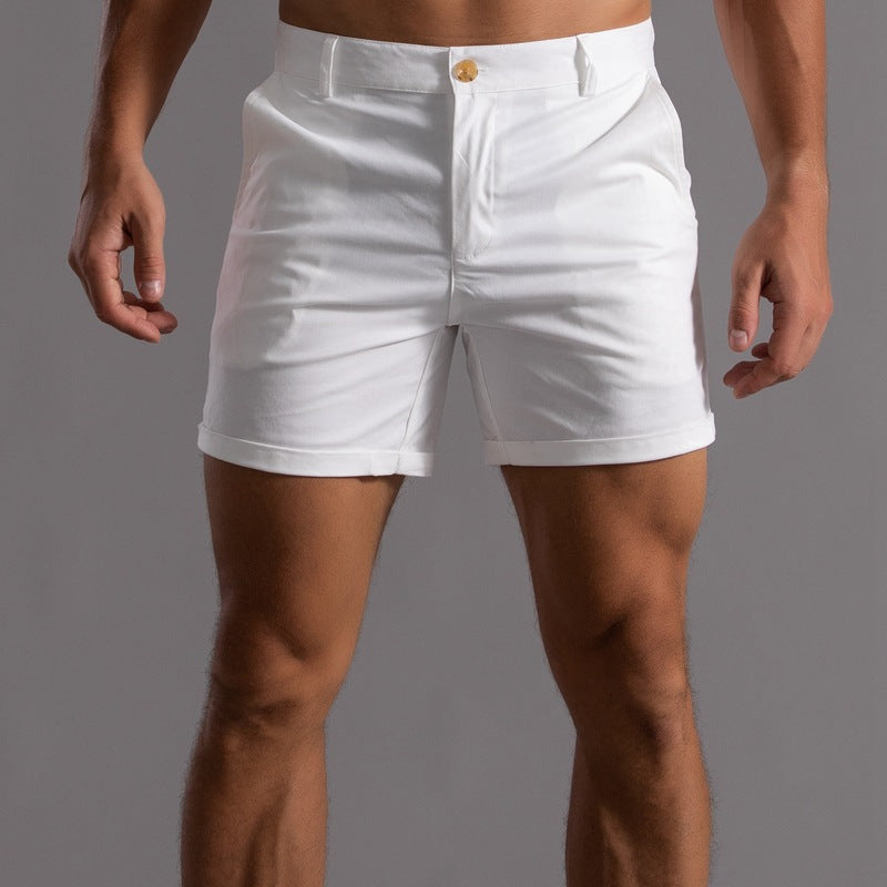 Men's Linen Shorts With Pockets For Summer Comfort All Day White
