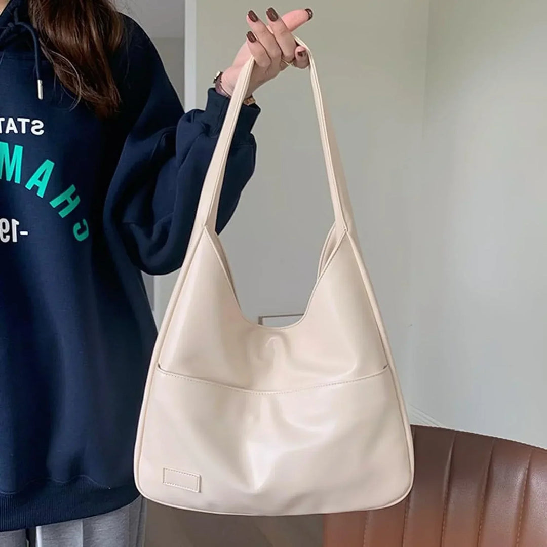Vegan Leather Hobo Bag With Spacious Interior For Everyday-MODAUTLET