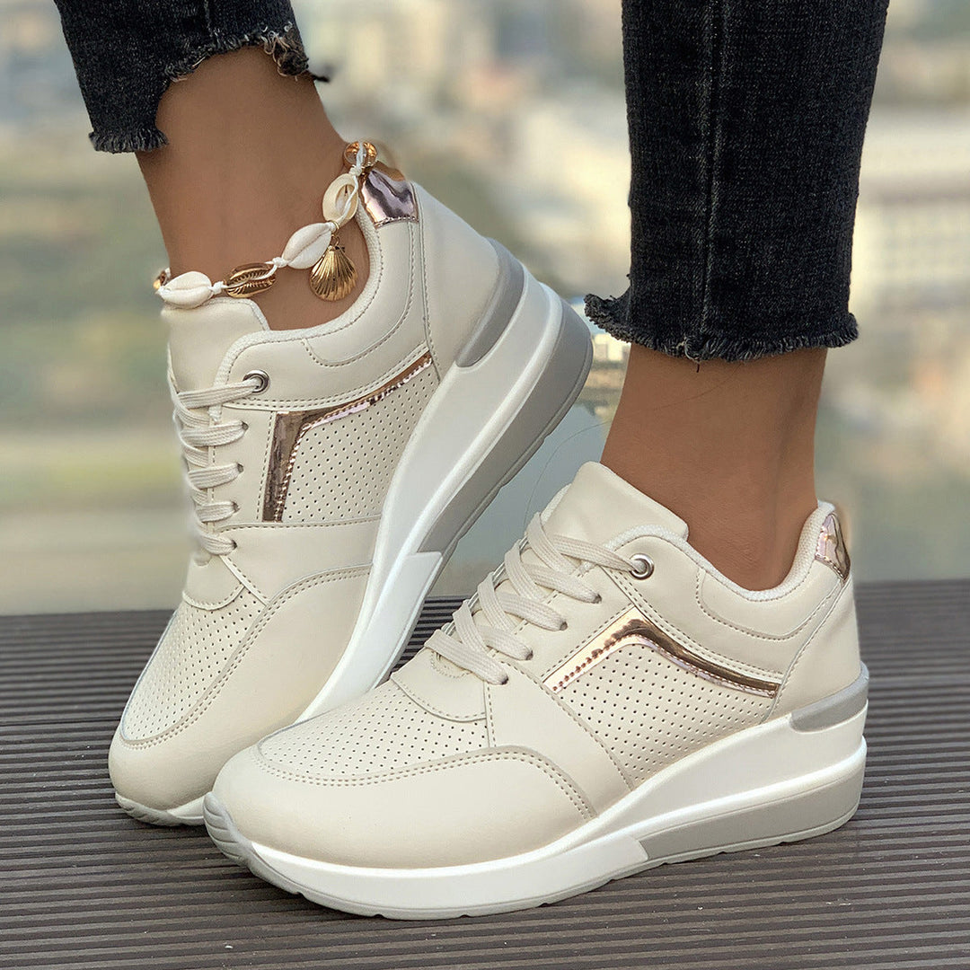 Women's Wedge Platform Sneakers – Sporty Comfort & Elevated Style-MODAUTLET