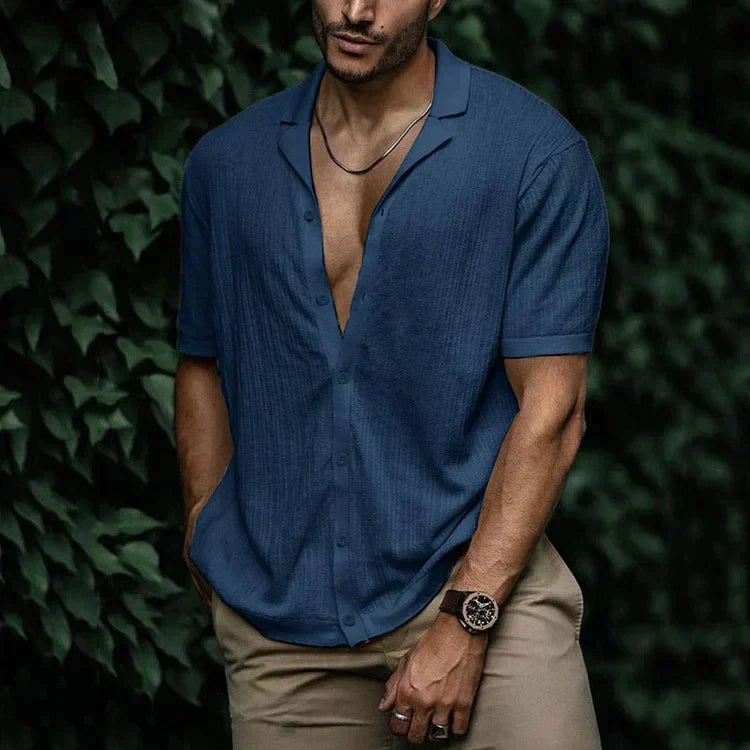 Ryan | Camicia casual da uomo a maniche corte con bottoni