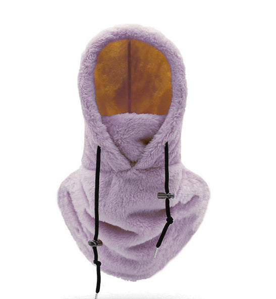 Windproof Winter Cycling Cap with Thick Scarf for Cold Protection