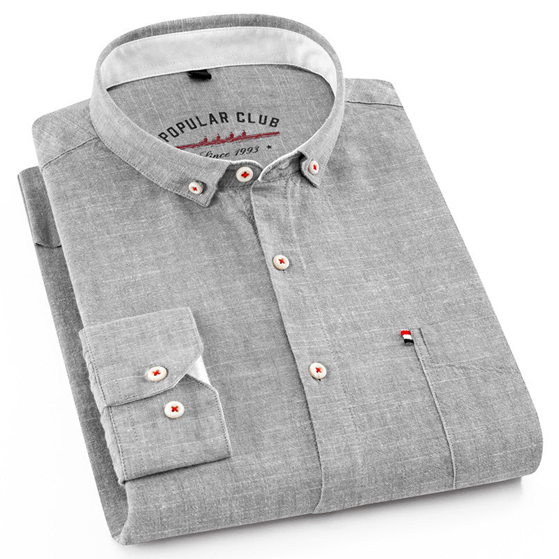 Linen Button Up Shirt For All Day Summer Comfort Everyday Grey