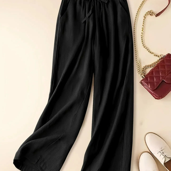 Women's Relaxed Drawstring Cherry Pants-MODAUTLET
