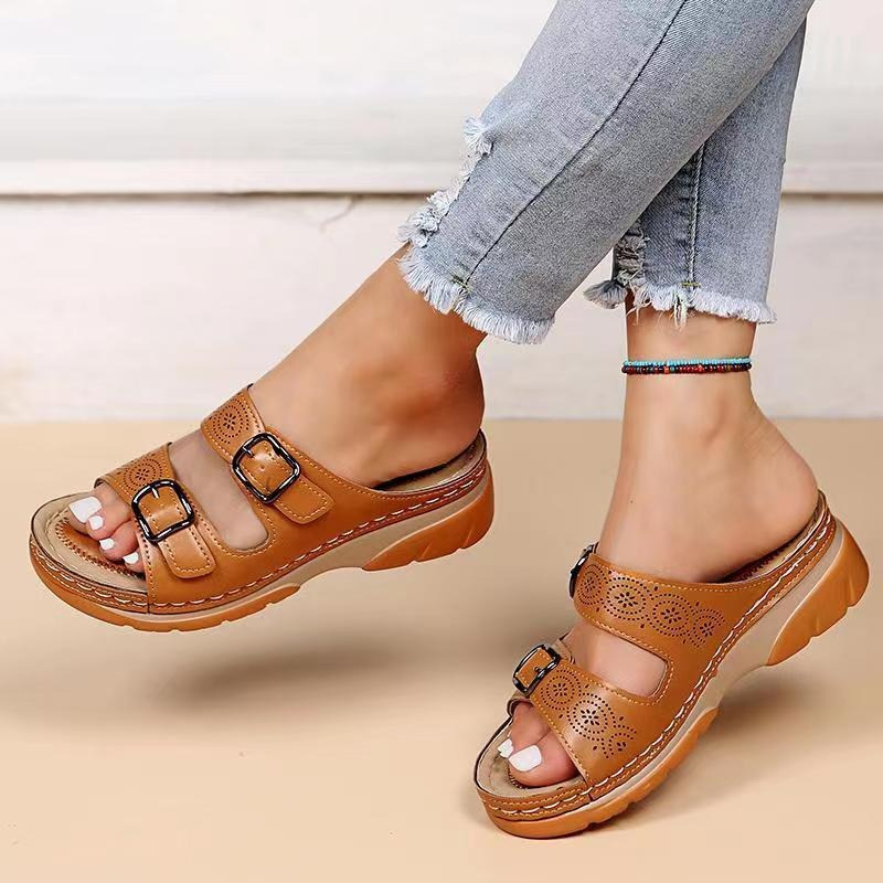 Orthopedic Comfort Sandals Brown