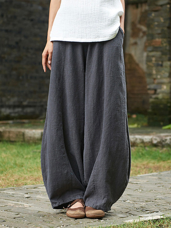 Women's Casual Cotton Linen Bloomers for Comfortable Everyday Wear