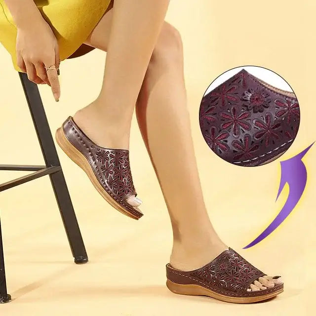 Women's Orthopedic Floral Sandals-MODAUTLET