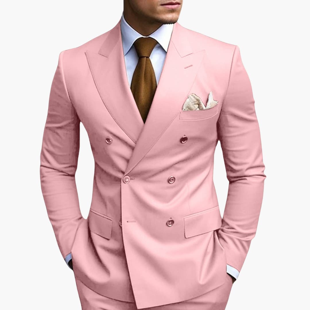 Men's Stylish Double-Breasted Suit