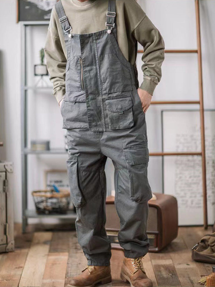 Men's Casual Denim Overalls