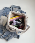 Women's Soft Everyday Tote Bag with Rope Detail