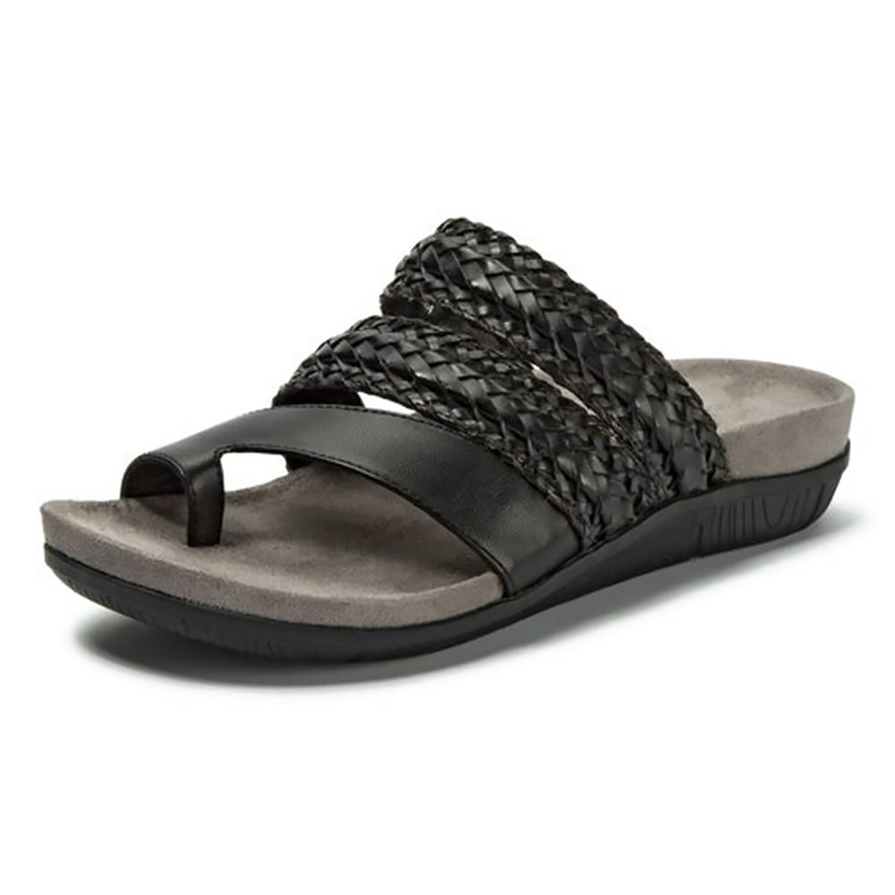 Women's Comfort Orthopedic Braided Summer Sandals Black